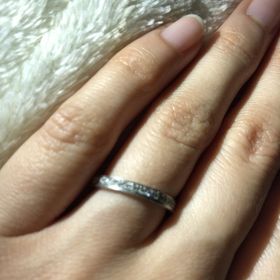 【ラザール ダイヤモンド(LAZARE DIAMOND)の口コミ】 来店する前はシンプルでキラキラしてないのが欲しかったけれど、キラキラ…