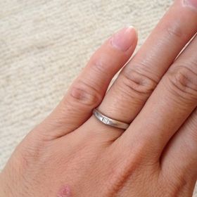 【アイプリモ(I-PRIMO)の口コミ】 旦那さんの意見を尊重しました。結婚指輪は婚約指輪と使ってペアのものな…