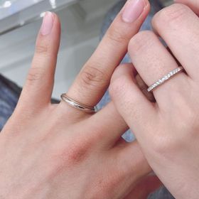 【EYE JEWELRY UMAKI(アイジュエリー ウマキ)の口コミ】 私はピンクゴールドの結婚指輪を、彼はプラチナの結婚指輪を探していまし…