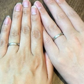 【エクセルコダイヤモンド(EXELCO DIAMOND)の口コミ】 ストレートタイプの、プラチナとゴールドのコンビという条件で探していま…