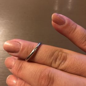 【RosettE(ロゼット)の口コミ】 プラチナ950以上を探していたのと、幅が太すぎず細すぎず、丸みがあり引っ…