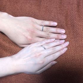 【銀座ダイヤモンドシライシの口コミ】 試着で20個以上見たが、100％しっくり来るのがなかなかなく、2時間以上色…