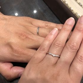 【ケイウノ ブライダル(K.UNO BRIDAL)の口コミ】 デザインは可愛いです。笑。女性はこんなにデザインがあるのに男性はシン…