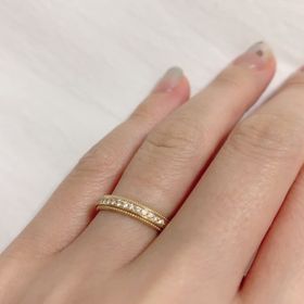 【アイプリモ(I-PRIMO)の口コミ】 デザインの半分はダイヤモンド、半分はダイヤモンドなしがとでも気にいっ…