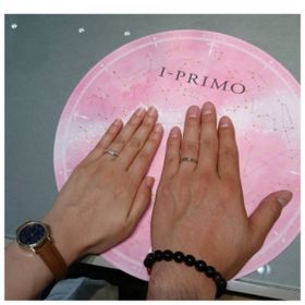 【アイプリモ(I-PRIMO)の口コミ】 １番着けたときにしっくりきたこと。
指輪の細さもちょうどよく、派手すぎ…