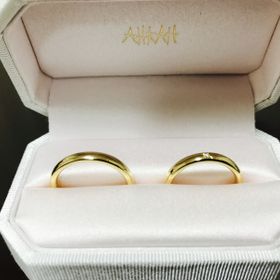 【AHKAH(アーカー)の口コミ】 ゴールドの指輪を探しており、デザインがシンプルなのにとても可愛かった…