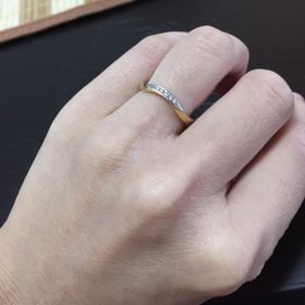 【EURO WEDDING BANDの口コミ】 ゴールドなのに派手すぎず、しかし華やかなデザインが夫婦揃って気に入り…