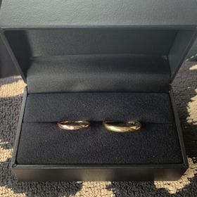 【coordi(コーディ)】の口コミ お互いシンプルなデザインが良かったのですが私は細めが、主人は太めのデザ...