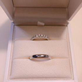 【TASAKI(タサキ)の口コミ】 結婚指輪はハーフエタニティで検討しておりました。タサキのブリランテは…