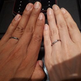 【エクセルコダイヤモンド(EXELCO DIAMOND)の口コミ】 ダイヤモンドの綺麗さ、太さ、デザイン、形、全てにおいて自分の理想に合…