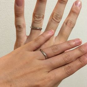 【銀座ダイヤモンドシライシの口コミ】 デザインが2人の希望のものだったのと、価格も想定内だったことが決め手で…