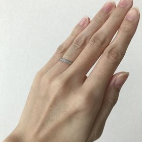 【LAPAGE(ラパージュ)の口コミ】 金属アレルギーがあるので、素材はプラチナと決めていました。インスタで…