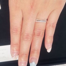 【ティファニー(Tiffany & Co.)の口コミ】 ティファニーで買おうと決めていました。ダイヤがあしらわれているデザイ…