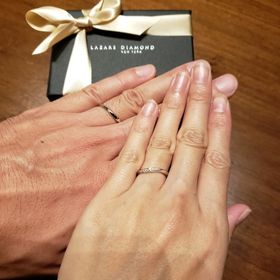 【ラザール ダイヤモンド(LAZARE DIAMOND)の口コミ】 他のお店も沢山見たのですが、ダイヤモンドのカットの輝きが一番美しかっ…