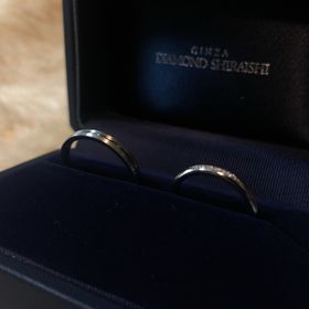 【銀座ダイヤモンドシライシの口コミ】 もともと結婚指輪と婚約指輪がセットになっているものを探していました。…