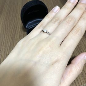 【Mariage ent(マリアージュエント)の口コミ】 デザインを旦那さんと一緒に決めました、シンプルが好きなのでシンプルな…