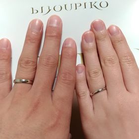 【PORTADA(ポルターダ)の口コミ】 店員さんと話し合い、指輪のかたちやダイヤモンドの大きさ、シンプルなも…