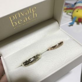 【PRIVATE BEACH(プライベートビーチ)の口コミ】 デザインに一目惚れしたことと、価格もお手頃だったことからこの指輪にし…