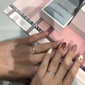 【CAFERING(カフェリング)の口コミ】 ブルーのデザインが素敵でした。もう少し動きがあるとなお満足。プラチナ…