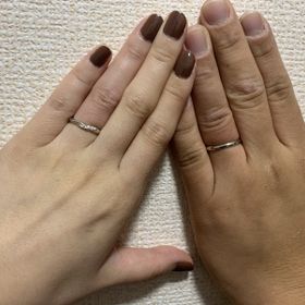 【銀座ダイヤモンドシライシの口コミ】 相手はシンプルなもの、私はシンプルでありながら一部にダイヤモンドが入…