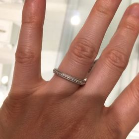 【アイプリモ(I-PRIMO)の口コミ】 ダイヤがついている指輪が欲しいと思いさがしていたところ、ダイヤの輝き…