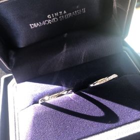 【銀座ダイヤモンドシライシの口コミ】 日常使いしやすくシンプルながらも、ダイヤモンドが付いているデザインを…