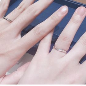 【銀座ダイヤモンドシライシの口コミ】 主張しすぎず、でもある程度ダイヤモンドの輝きを感じられるデザインでし…