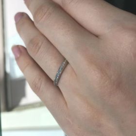 【TRECENTI(トレセンテ)の口コミ】 メレダイヤがたくさん入っているのでキラキラとして綺麗であり存在感が十…