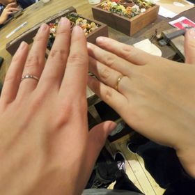 【鎌倉彫金工房の口コミ】 2人で手作りできることが最大の決め手となりました。また、デザインもフル…