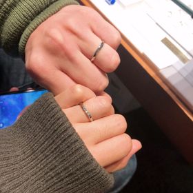 【銀座ダイヤモンドシライシの口コミ】 私がキラキラ可愛らしいものが好きで、夫がシンプルなデザインが好きなの…