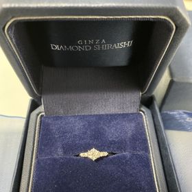 【銀座ダイヤモンドシライシの口コミ】 ダイヤモンドの輝きを重視した。サイズは彼女の指に合うように、大きすぎ…