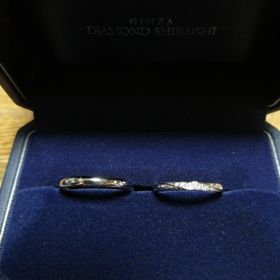 【銀座ダイヤモンドシライシの口コミ】 展示会へ行き決めました。初めての指輪探しでしたが、店員さんの対応も良…