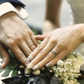 【銀座ダイヤモンドシライシの口コミ】 先にもらっていた婚約指輪(ブリリアンスプラス)と一緒に装着できるタイプ…