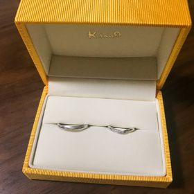 【ケイウノ ブライダル(K.UNO BRIDAL)の口コミ】 仕事上普段はなかなかつけられないので、ダイヤが入っているものを探して…