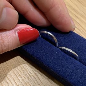 【Princess Bijou(プリンセス・ビジュー)の口コミ】 私がメレの入ったウェーブ系のものを希望していたこと、彼の指が色白で艶…