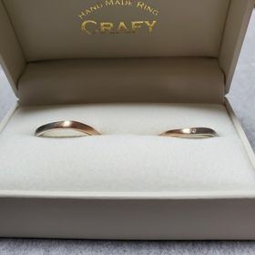 【CRAFY(クラフィ)の口コミ】 二人でお揃いのものがなかったので、色もデザインも一緒にしました。形は…