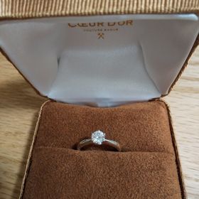 【BIJOUPIKO(ビジュピコ)の口コミ】 主人がダイヤだけ先に決めて、プロポーズしてくれました。この時は仮のリ…