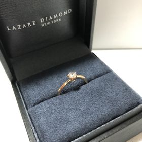 【ラザール ダイヤモンド(LAZARE DIAMOND)の口コミ】 婚約指輪はソリテールタイプのピンクゴールドと決めていて、他のブランド…