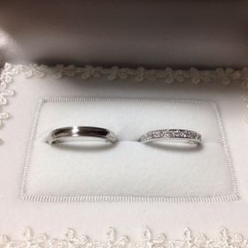 【宝寿堂(ほうじゅどう)の口コミ】 マリッジリングを購入しました。レディースは「ハーフエタニティ」と決め…