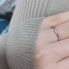 【アイプリモ(I-PRIMO)の口コミ】 プラチナ、U字、ダイヤが3連、細身、男用が派手じゃないものが良くて何個…