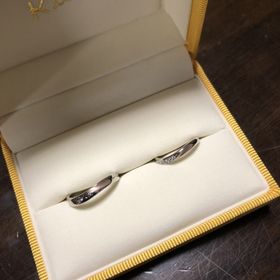 【ケイウノ ブライダル(K.UNO BRIDAL)の口コミ】 もともとケイウノさんのデザインにあった、２つ合わせるとハートになるも…