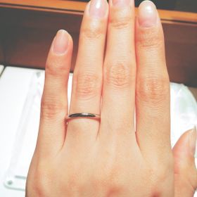 【銀座ダイヤモンドシライシの口コミ】 シンプルな指輪を探していたので、事前にネットで調べて目星をつけていた…