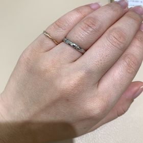 【琉球】の口コミ いろいろなリングを見た中でも、沖縄らしいミンサーの模様が入った結婚指輪...