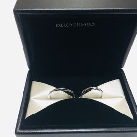 【エクセルコダイヤモンド(EXELCO DIAMOND)の口コミ】 ダイヤが1.2粒ありウェーブもあまりないシンプルな指輪が希望でした。購入…