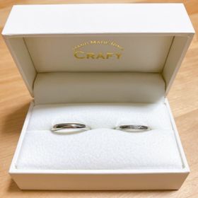 【CRAFY(クラフィ)の口コミ】 もともと2人とも指輪のブランドにこだわりがなく、自分の好きなデザインの…