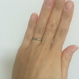 【ティファニー(Tiffany & Co.)の口コミ】 旦那さんよりティファニーの婚約指輪を贈られたので、結婚指輪も揃えまし…