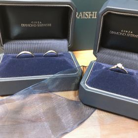 【銀座ダイヤモンドシライシの口コミ】 デザインが可愛く、婚約指輪との相性も形が合うものがあり付けても違和感…