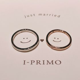 【アイプリモ(I-PRIMO)の口コミ】 結婚指輪はデザイン重視＆婚約指輪と合わせた際に綺麗に見える形のものを…