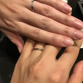 【ケイウノ ブライダル(K.UNO BRIDAL)の口コミ】 他のお店と比べても、かなり細くて可愛らしいデザインの指輪がありました…