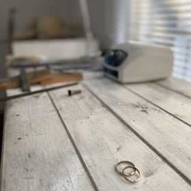 【湘南彫金工房 andfuseの口コミ】 2人で直感と常につけるものなので馴染むような形がいいと思ったのと、シン…